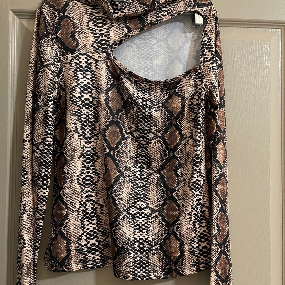 Shein front open shirt